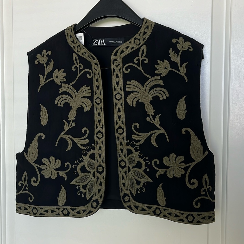 Zara casual vest jacket- NEW with tag , size S